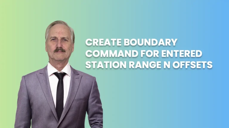 CREATE BOUNDARY COMMAND FOR ENTERED STATION RANGE N OFFSETS